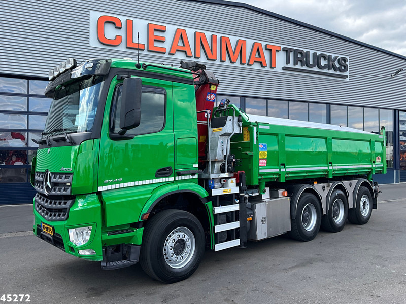 Mercedes-Benz Arocs 3743 8x4 Euro 6 HMF 19 Tonmeter Elektrisch/Hydraulisch aangedreven Z-kraan - Самосвал, Автоманипулятор: фото 3 Mercedes-Benz Arocs 3743 8x4 Euro 6 HMF 19 Tonmeter Elektrisch/Hydraulisch aangedreven Z-kraan - Самосвал, Автоманипулятор: фото 3
