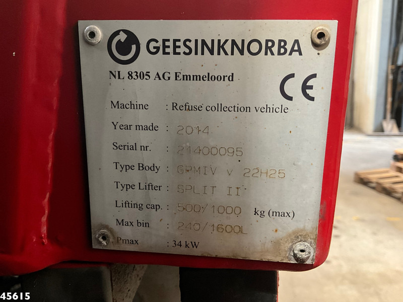 Мусоровоз Mercedes-Benz Econic 2630 RHD Euro 6 Geesink 22m³ Just 160.227 km!: фото 18