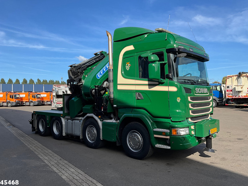 Scania R 490 8x4 Euro 6 Effer 140 Tonmeter laadkraan + Fly-Jib Just 283.508 km - Тягач: фото 5 Scania R 490 8x4 Euro 6 Effer 140 Tonmeter laadkraan + Fly-Jib Just 283.508 km - Тягач: фото 5