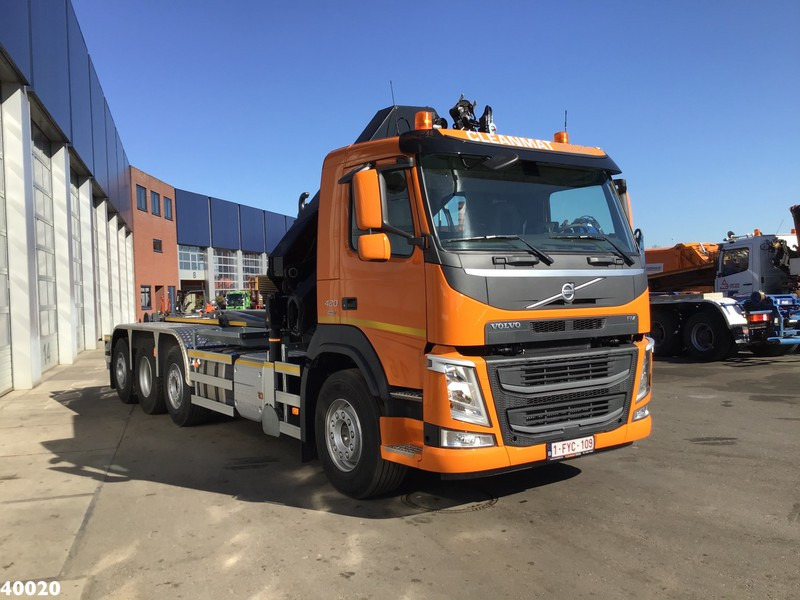 Volvo FM 420 8x2 HMF 28 ton/meter laadkraan Welvaarts weighing system - Крюковой мультилифт, Автоманипулятор: фото 5 Volvo FM 420 8x2 HMF 28 ton/meter laadkraan Welvaarts weighing system - Крюковой мультилифт, Автоманипулятор: фото 5
