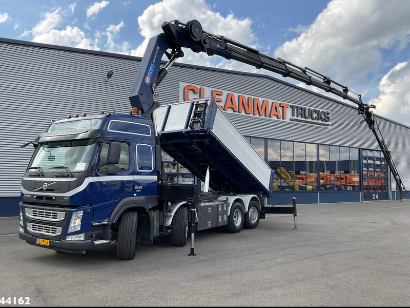 Volvo FM 500 Euro 6 HMF 50 Tonmeter laadkraan + Fly-Jib - Самосвал, Автоманипулятор: фото 1 Volvo FM 500 Euro 6 HMF 50 Tonmeter laadkraan + Fly-Jib - Самосвал, Автоманипулятор: фото 1
