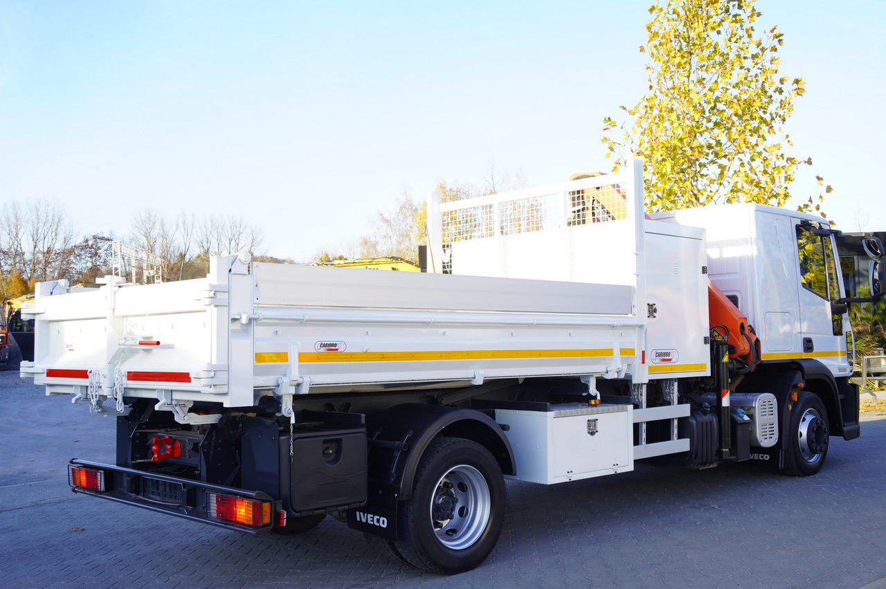 Самосвал, Автоманипулятор IVECO Eurocargo 120E18 Crane Palfinger / 3-way tipper / sleeper cab: фото 8
