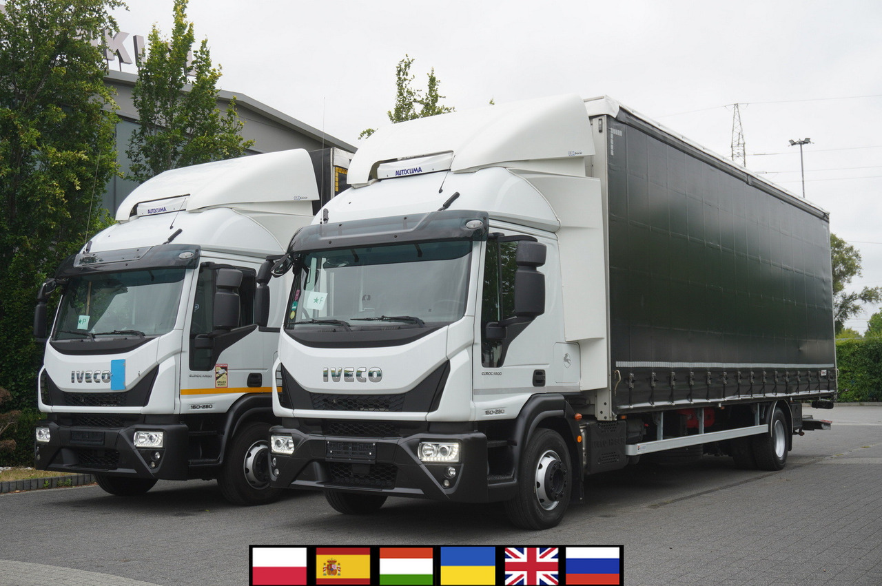 IVECO Eurocargo ML 160E28 E6 Glob / Curtainsider 21 EPAL / 2023 / 2 identical units - Самосвал: фото 1 IVECO Eurocargo ML 160E28 E6 Glob / Curtainsider 21 EPAL / 2023 / 2 identical units - Самосвал: фото 1