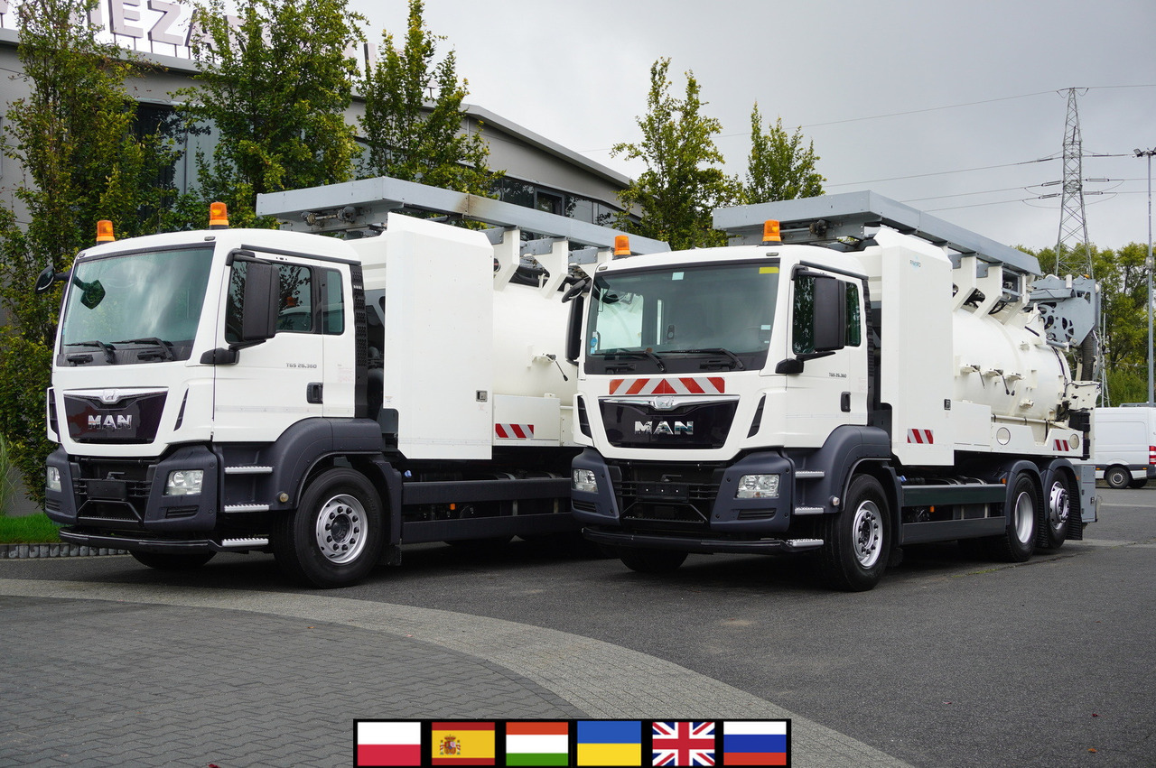 MAN TGS 26.360 E6 / RIVARD sewage cleaner 18 m3 / 90 tho. km / steering axle / 2 units - Ассенизатор: фото 1 MAN TGS 26.360 E6 / RIVARD sewage cleaner 18 m3 / 90 tho. km / steering axle / 2 units - Ассенизатор: фото 1