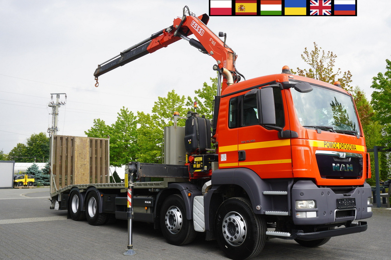 MAN TGS 35.360 E5 8x2 / FASSI F165 / 5.4 T cap. / 8.25 m reach - Эвакуатор: фото 1 MAN TGS 35.360 E5 8x2 / FASSI F165 / 5.4 T cap. / 8.25 m reach - Эвакуатор: фото 1