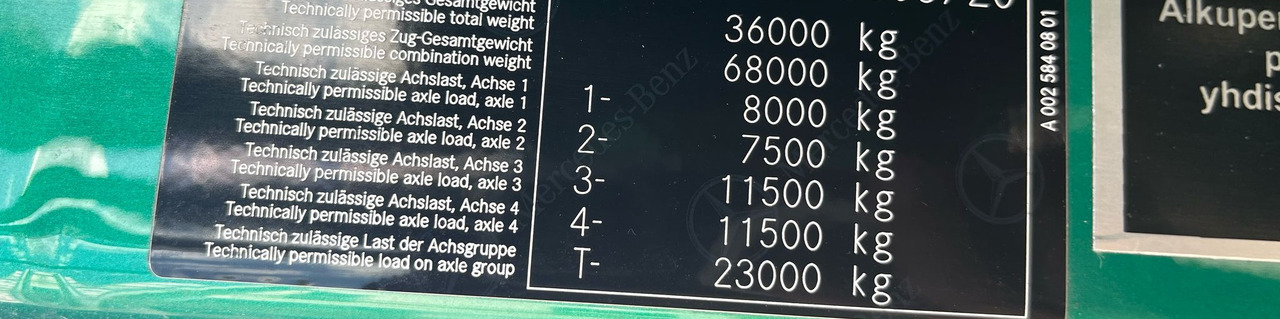 Mercedes-Benz Arocs 3563 8 × 4 / 630 HP / steered axle / Logging superstructure - Автоманипулятор: фото 2 Mercedes-Benz Arocs 3563 8 × 4 / 630 HP / steered axle / Logging superstructure - Автоманипулятор: фото 2