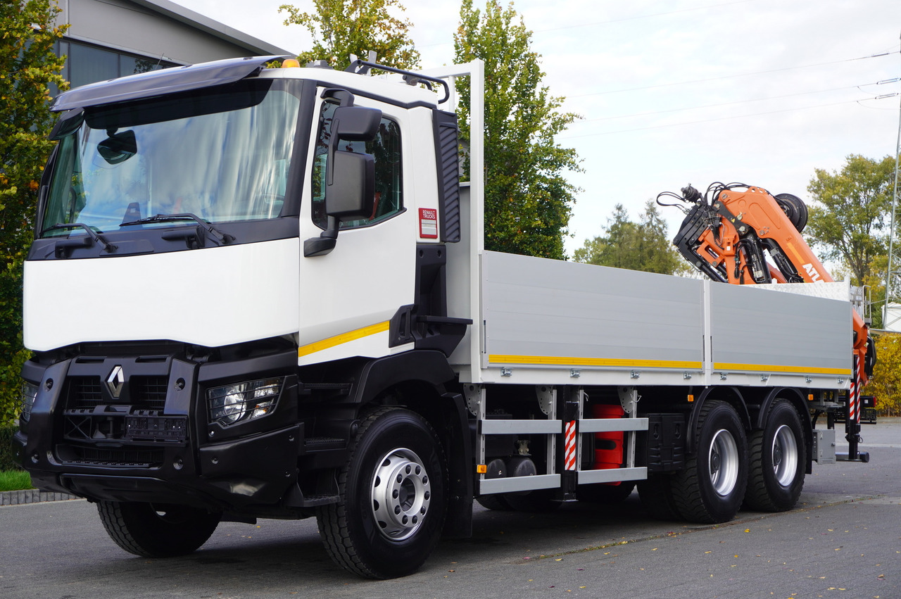 RENAULT C380 Comfort 6x4 / Atlas 172.3E crane / Range 12.3 m / capacity 6.1 t / Flatbed 17 EPAL - Грузовик бортовой/ Платформа, Автоманипулятор: фото 2 RENAULT C380 Comfort 6x4 / Atlas 172.3E crane / Range 12.3 m / capacity 6.1 t / Flatbed 17 EPAL - Грузовик бортовой/ Платформа, Автоманипулятор: фото 2