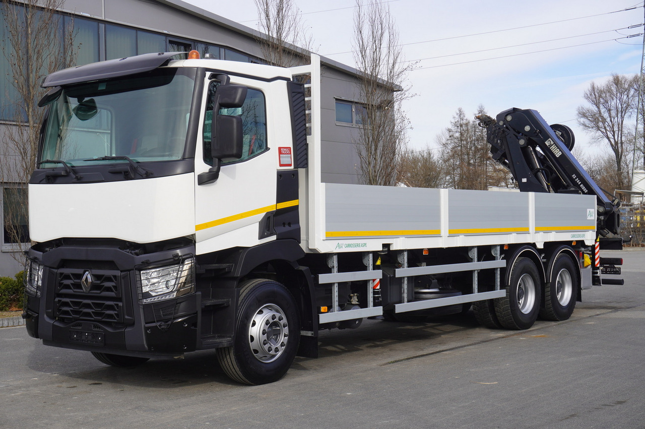 RENAULT C430 / HIAB 244 EP-5 HIDUO crane 8400 kg 15 m / Platform with stanchions - Автоманипулятор: фото 3 RENAULT C430 / HIAB 244 EP-5 HIDUO crane 8400 kg 15 m / Platform with stanchions - Автоманипулятор: фото 3