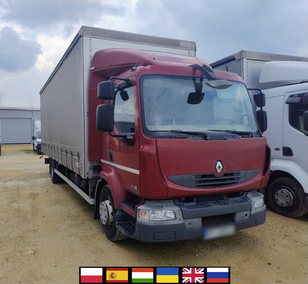 RENAULT Midlum 300 / Curtain 18 EPAL / Sleeping cab - Тентованный грузовик: фото 1 RENAULT Midlum 300 / Curtain 18 EPAL / Sleeping cab - Тентованный грузовик: фото 1