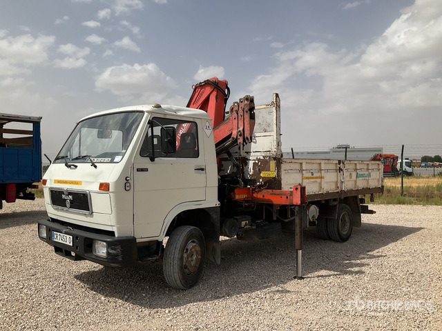 1992 MAN 10.150 Hiab 8080-3 on 4x2 Dump Truck with Crane - Косилка-измельчитель/ Мульчер: фото 3 1992 MAN 10.150 Hiab 8080-3 on 4x2 Dump Truck with Crane - Косилка-измельчитель/ Мульчер: фото 3