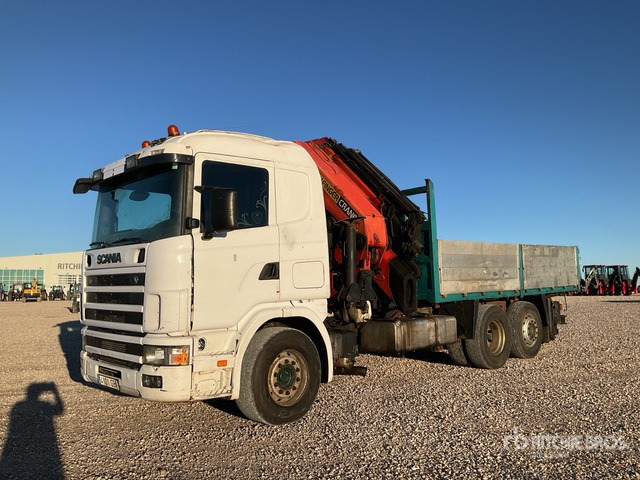 2003 Scania R124L 2007 Palfinger PK60002 19000 kg ... Flatbed Truck with Crane - Грузовик бортовой/ Платформа, Автоманипулятор: фото 3 2003 Scania R124L 2007 Palfinger PK60002 19000 kg ... Flatbed Truck with Crane - Грузовик бортовой/ Платформа, Автоманипулятор: фото 3