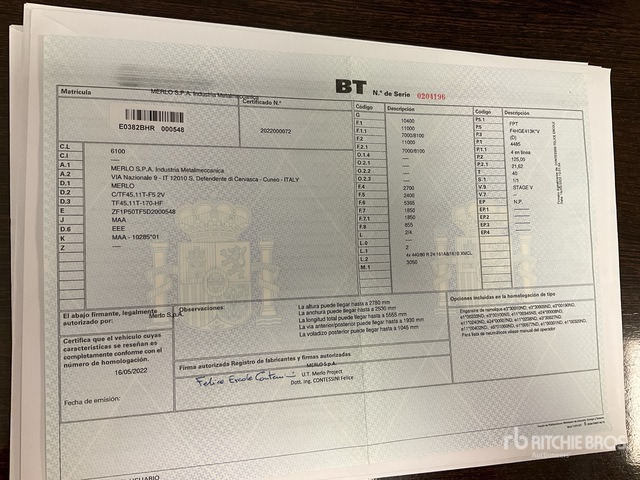 2022 Merlo TF45.11T-170 Telehandler - Телескопический погрузчик: фото 1 2022 Merlo TF45.11T-170 Telehandler - Телескопический погрузчик: фото 1