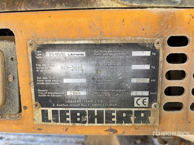 1998 Liebherr R954B HD Litronic Pelle Sur Chenilles Tracked Excavator - Гусеничный экскаватор: фото 2 1998 Liebherr R954B HD Litronic Pelle Sur Chenilles Tracked Excavator - Гусеничный экскаватор: фото 2