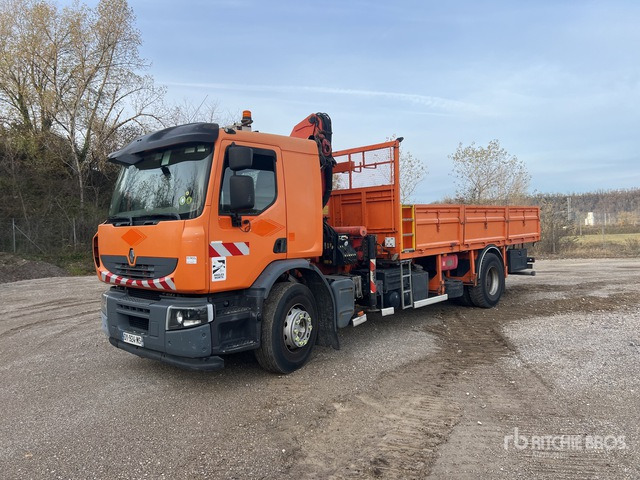 2007 Renault Premium II DXi 2007 Palfinger PK15500 5750 kg ... Flatbed Truck with Crane - Грузовик бортовой/ Платформа, Автоманипулятор: фото 1 2007 Renault Premium II DXi 2007 Palfinger PK15500 5750 kg ... Flatbed Truck with Crane - Грузовик бортовой/ Платформа, Автоманипулятор: фото 1