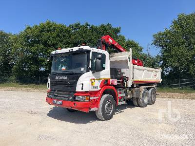 SCANIA P410 2016 Hiab X-Hiduo 188E-3 5200 k ... - Самосвал, Автоманипулятор: фото 1 SCANIA P410 2016 Hiab X-Hiduo 188E-3 5200 k ... - Самосвал, Автоманипулятор: фото 1