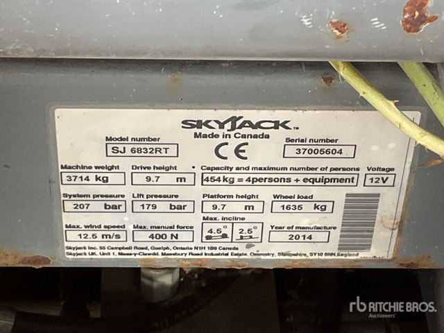 2014 Skyjack SJ6832RT 4x4 Diesel Scissor Lift - Ножничный подъемник: фото 1 2014 Skyjack SJ6832RT 4x4 Diesel Scissor Lift - Ножничный подъемник: фото 1