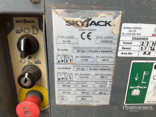 2017 Skyjack SJ12 Vertical Mast Lift - Вертикальный мачтовый подъемник: фото 1 2017 Skyjack SJ12 Vertical Mast Lift - Вертикальный мачтовый подъемник: фото 1