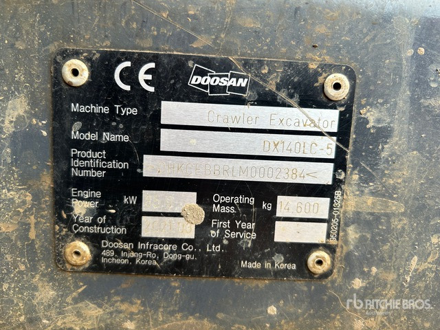 2021 Doosan DX140LC-5 Tracked Excavator - Гусеничный экскаватор: фото 2 2021 Doosan DX140LC-5 Tracked Excavator - Гусеничный экскаватор: фото 2