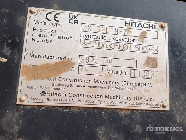 2023 Hitachi ZX130LCN-7 Tracked Excavator - Гусеничный экскаватор: фото 1 2023 Hitachi ZX130LCN-7 Tracked Excavator - Гусеничный экскаватор: фото 1