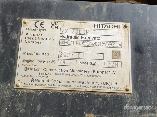 2023 Hitachi ZX130LCN-7 Tracked Excavator - Гусеничный экскаватор: фото 2 2023 Hitachi ZX130LCN-7 Tracked Excavator - Гусеничный экскаватор: фото 2