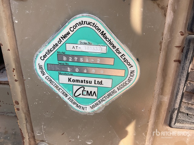 2005 Komatsu D275A-2 - Бульдозер: фото 4 2005 Komatsu D275A-2 - Бульдозер: фото 4