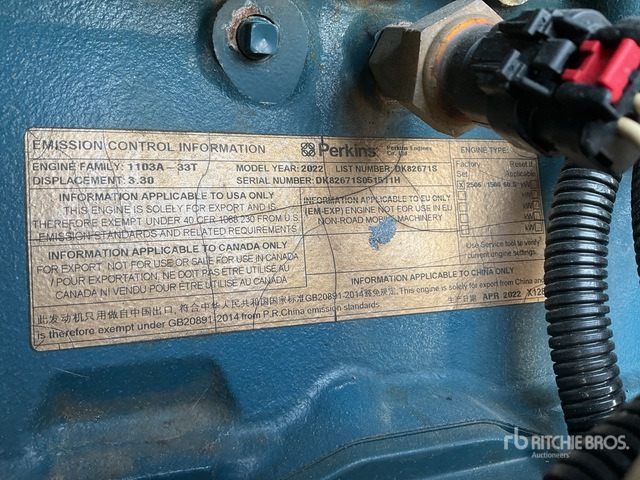 2022 FG Wilson P65-5 65 kVA Skid-Mounted Generator Set - Электрогенератор: фото 5 2022 FG Wilson P65-5 65 kVA Skid-Mounted Generator Set - Электрогенератор: фото 5