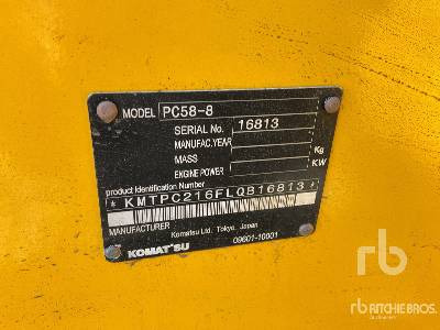 KOMATSU PC58-8 - Мини-экскаватор: фото 5 KOMATSU PC58-8 - Мини-экскаватор: фото 5