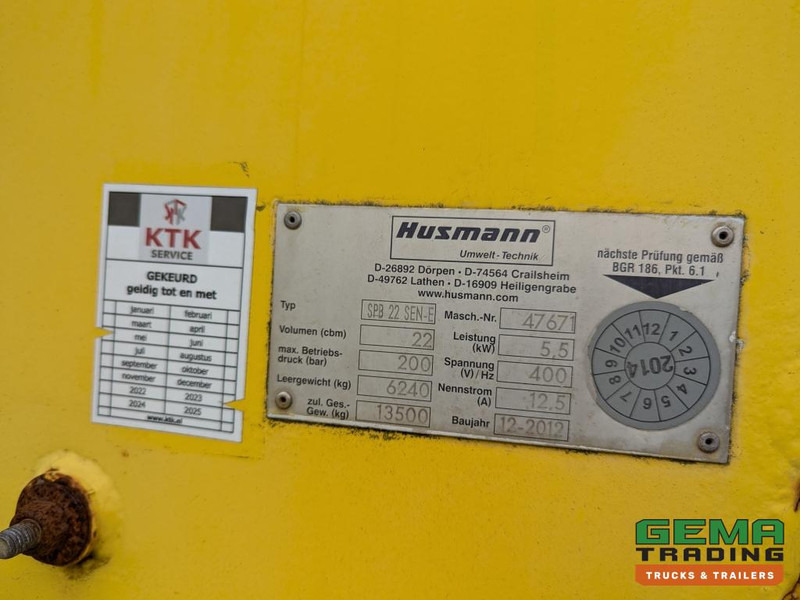 Оборудование для гаражей/ Мастерских Husmann Husmann SPB 22 SEN- E Perscontainer 22m³ 400V: фото 14