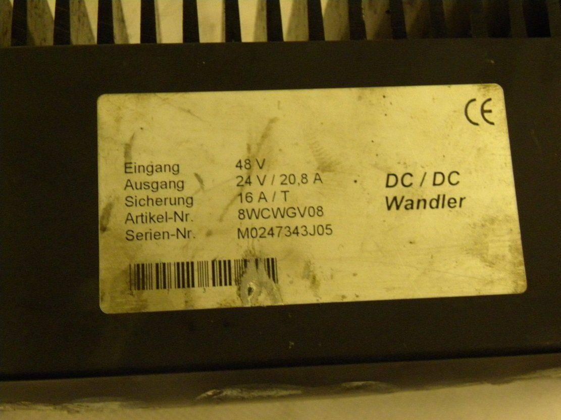 Converter DC-DC 48/24 V, 20.8 A for Mitsubishi - Электрическая система для Погрузочно-разгрузочной техники: фото 2 Converter DC-DC 48/24 V, 20.8 A for Mitsubishi - Электрическая система для Погрузочно-разгрузочной техники: фото 2