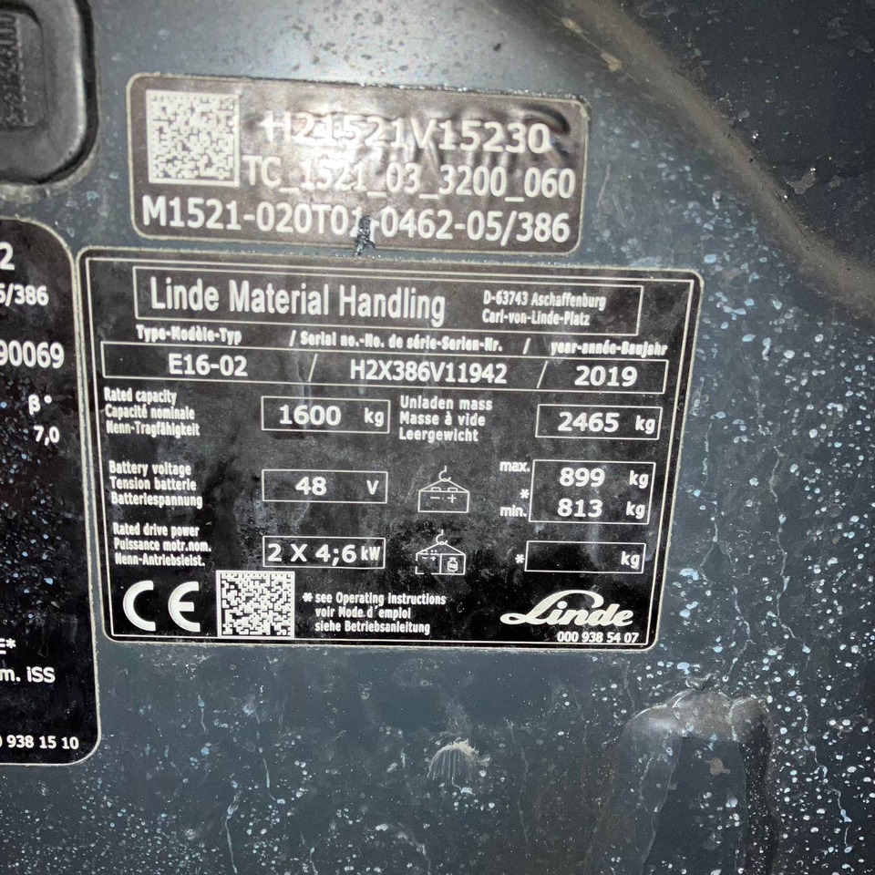 Linde E16 (386-02) EVO - Электропогрузчик: фото 4 Linde E16 (386-02) EVO - Электропогрузчик: фото 4