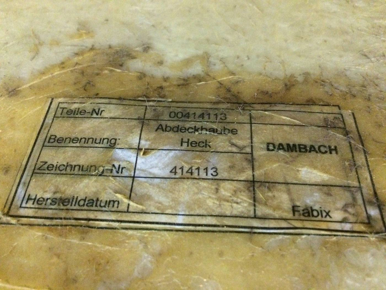 Plastic covers for Dambach, Atlet OMNI 140DCR - Кузов и экстерьер для Погрузочно-разгрузочной техники: фото 5 Plastic covers for Dambach, Atlet OMNI 140DCR - Кузов и экстерьер для Погрузочно-разгрузочной техники: фото 5