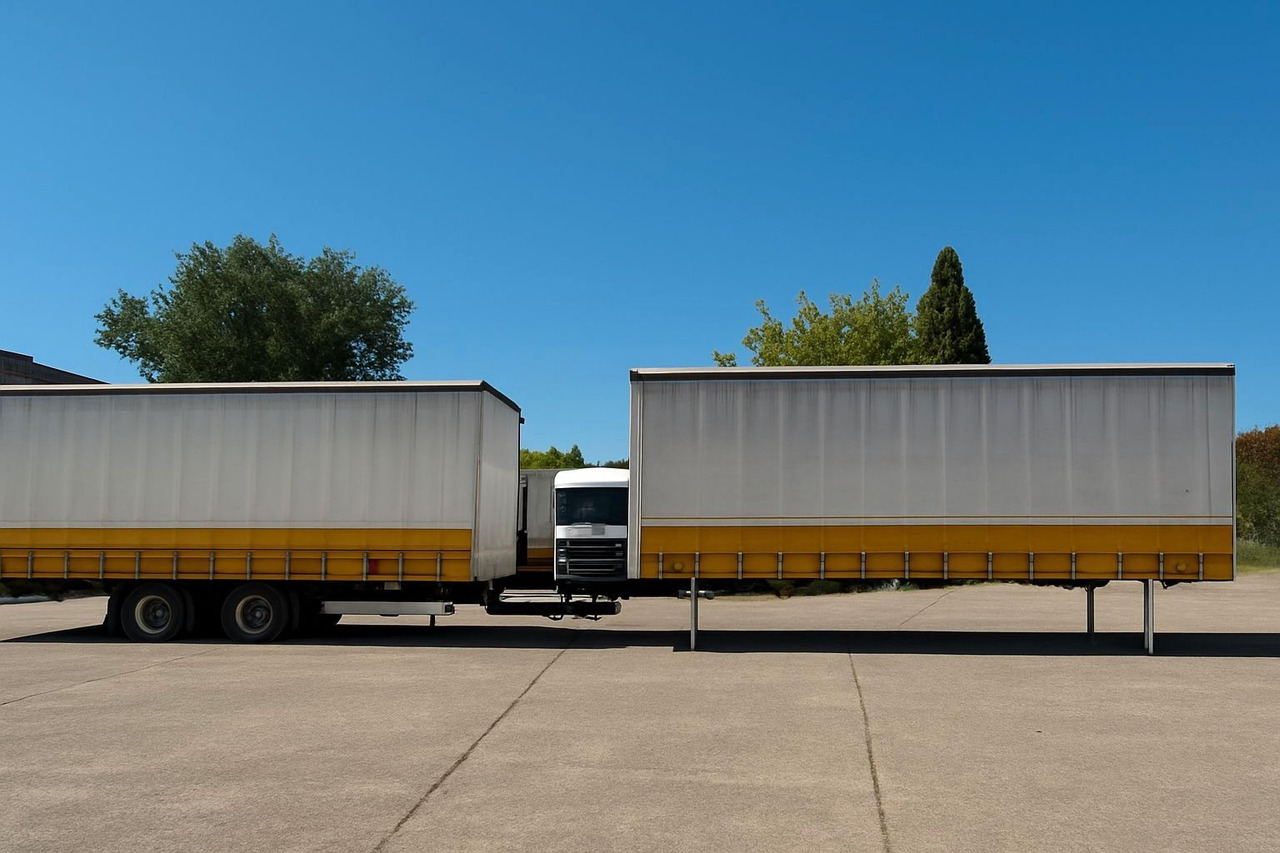 Krone 2 x WB 7,82 Jumbo, Hubdach, Edscha + Anh. Tandem - Прицеп-контейнеровоз/ Сменный кузов: фото 1 Krone 2 x WB 7,82 Jumbo, Hubdach, Edscha + Anh. Tandem - Прицеп-контейнеровоз/ Сменный кузов: фото 1