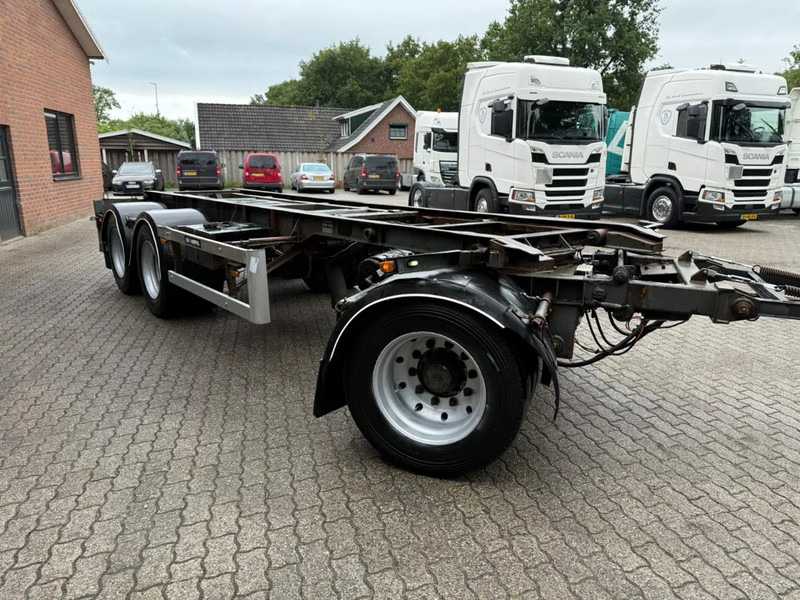GS Meppel 28T Kiepende containeraanhangwagen! 640cm systeemlengte Centrale smering - Полуприцеп-контейнеровоз/ Сменный кузов: фото 4 GS Meppel 28T Kiepende containeraanhangwagen! 640cm systeemlengte Centrale smering - Полуприцеп-контейнеровоз/ Сменный кузов: фото 4