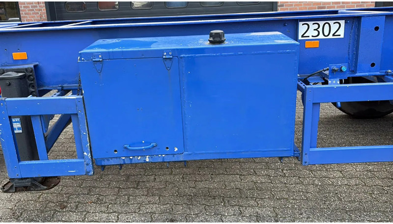 Полуприцеп-контейнеровоз/ Сменный кузов Hendricks 20ft container Kippchassis 24V hydraulic Self support!: фото 8