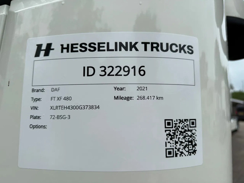 Тягач DAF XF 480 SSC Super Space 2x tank LED 268.410KM! ACC: фото 9