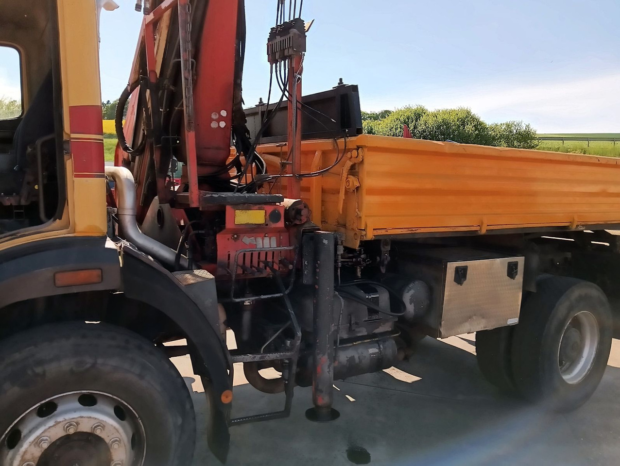 Самосвал, Автоманипулятор Mercedes-Benz SK 1722 AK 4x4 Blatt Schalter PalfingerPK10500A4: фото 12
