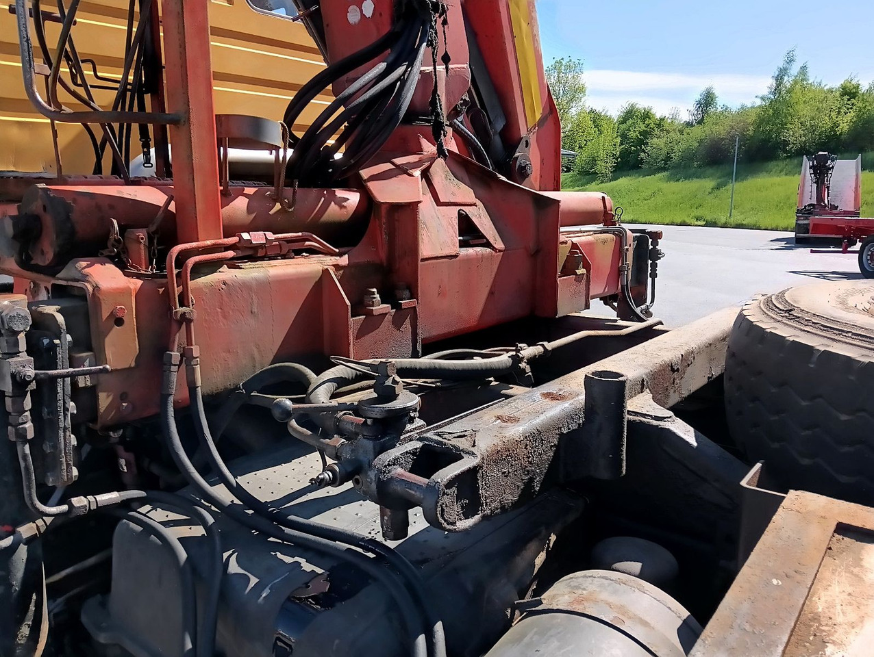Самосвал, Автоманипулятор Mercedes-Benz SK 1722 AK 4x4 Blatt Schalter PalfingerPK10500A4: фото 27