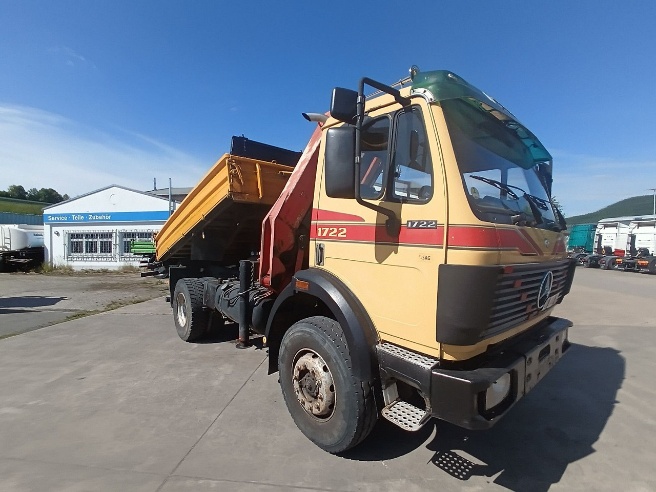 Самосвал, Автоманипулятор Mercedes-Benz SK 1722 AK 4x4 Blatt Schalter PalfingerPK10500A4: фото 14