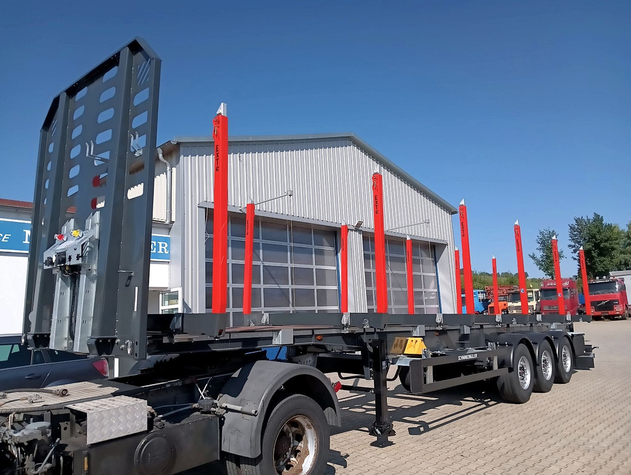 Schwarzmüller 3-A Rungensattel 6xExte144S 5560kg NEU sofort Schwarzmüller 3-A Rungensattel 6xExte144S 5560kg NEU sofort - Полуприцеп лесовоз: фото 3 Schwarzmüller 3-A Rungensattel 6xExte144S 5560kg NEU sofort Schwarzmüller 3-A Rungensattel 6xExte144S 5560kg NEU sofort - Полуприцеп лесовоз: фото 3