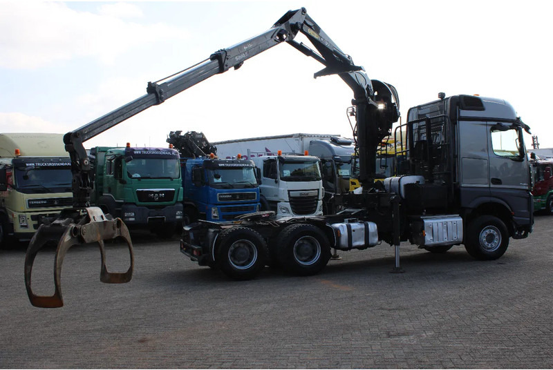 Тягач Mercedes-Benz Arocs 2858 + PALFINGER Z15 (2022) + 6X4 + FOREST/WOOD/METAL EDITION: фото 6