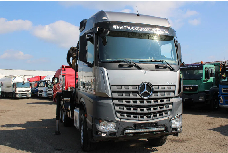 Тягач Mercedes-Benz Arocs 2858 + PALFINGER Z15 (2022) + 6X4 + FOREST/WOOD/METAL EDITION: фото 8