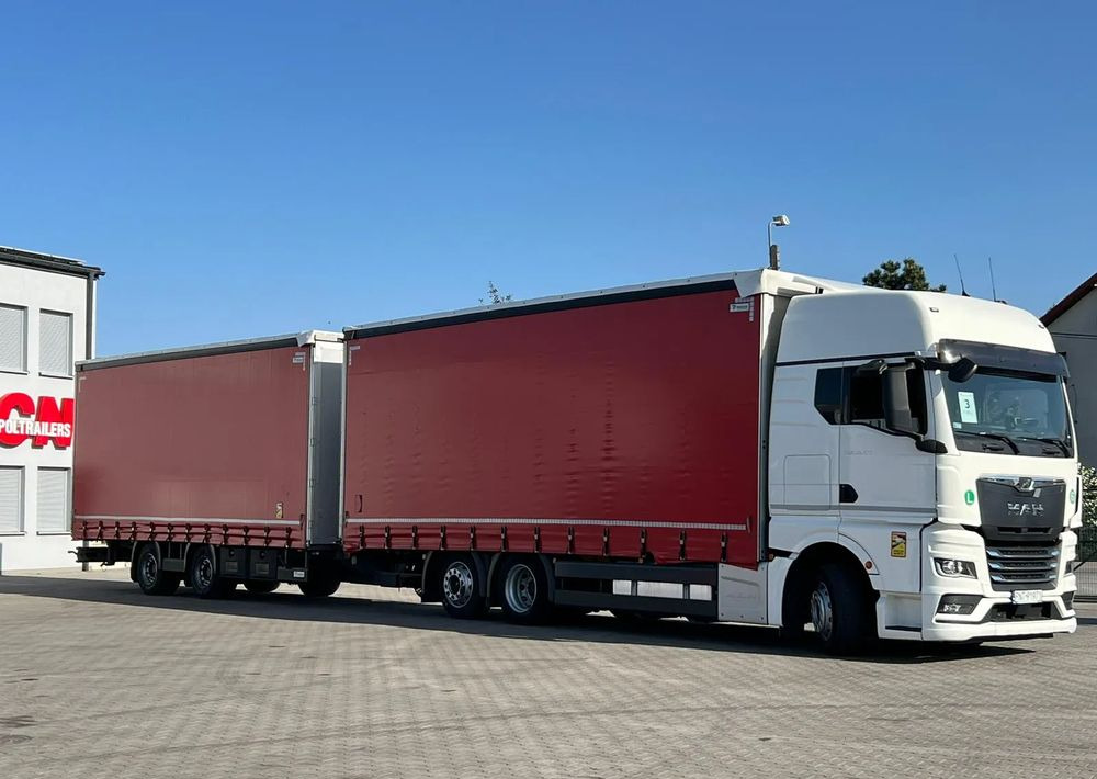 MAN TGX 26.470 z przyczepą Redos - Тентованный грузовик, Тентованный прицеп: фото 2 MAN TGX 26.470 z przyczepą Redos - Тентованный грузовик, Тентованный прицеп: фото 2