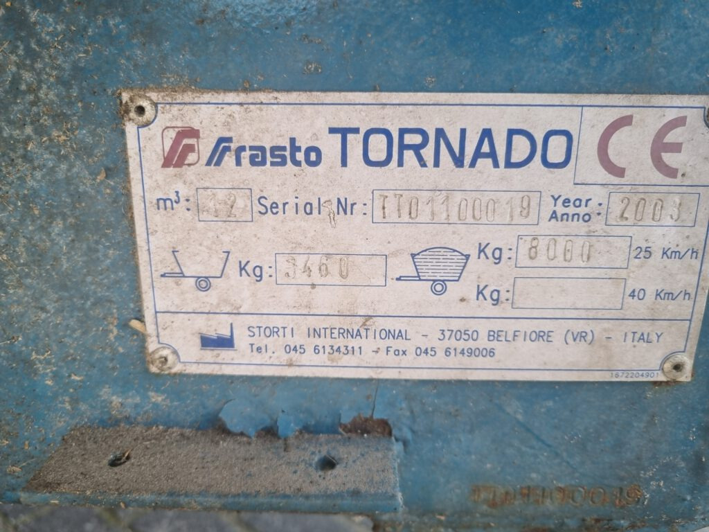 FRASTO Tornado feedwagon 12 m3 - Кормораздатчик: фото 5 FRASTO Tornado feedwagon 12 m3 - Кормораздатчик: фото 5