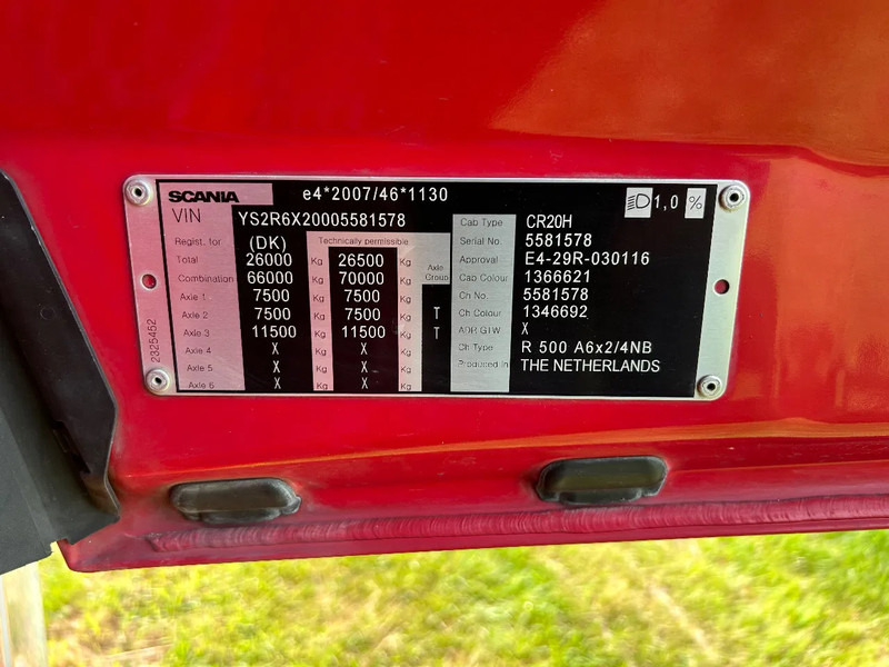 Тягач Scania R500 NGS | 6x2/4 NB - FULL AIR | RETARDER | TOP CONDITION: фото 17