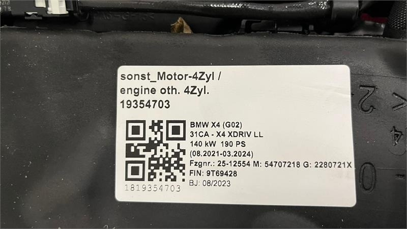 BMW Motor B47D20B ny komplet motor - Двигатель для Легковых автомобилей: фото 2 BMW Motor B47D20B ny komplet motor - Двигатель для Легковых автомобилей: фото 2