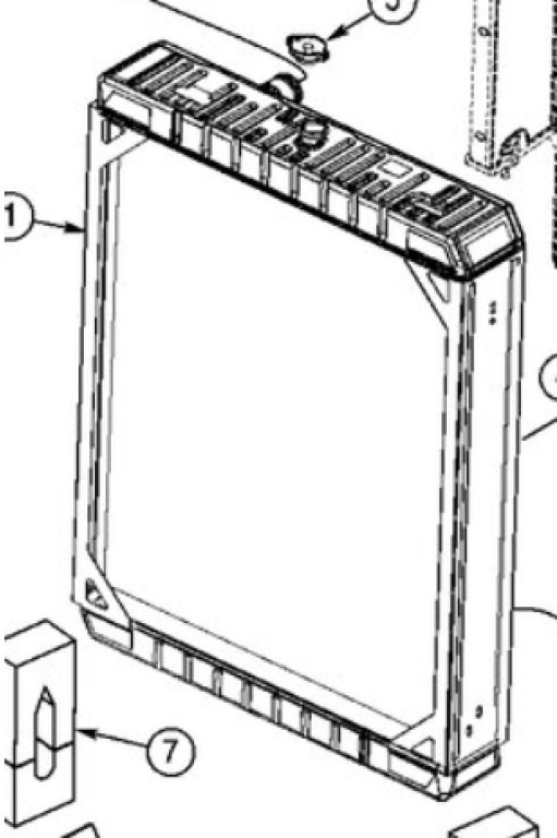 Case 395780A1 - Радиатор для Строительной техники: фото 1 Case 395780A1 - Радиатор для Строительной техники: фото 1