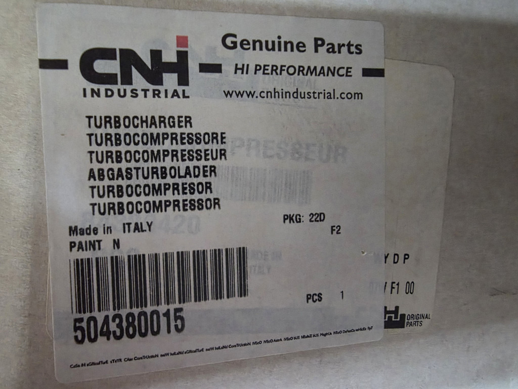 Case 504380015 - Турбина для Строительной техники: фото 4 Case 504380015 - Турбина для Строительной техники: фото 4