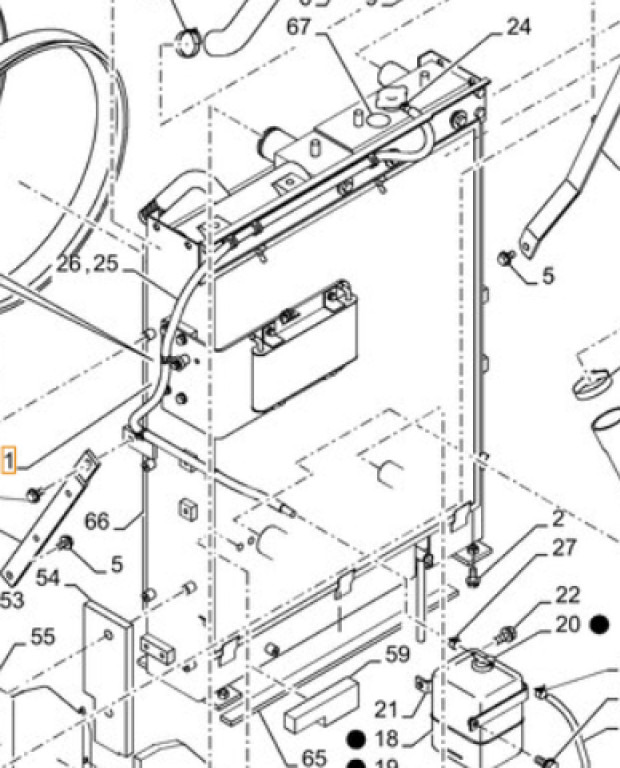 Case KNH12171 - Радиатор для Строительной техники: фото 1 Case KNH12171 - Радиатор для Строительной техники: фото 1