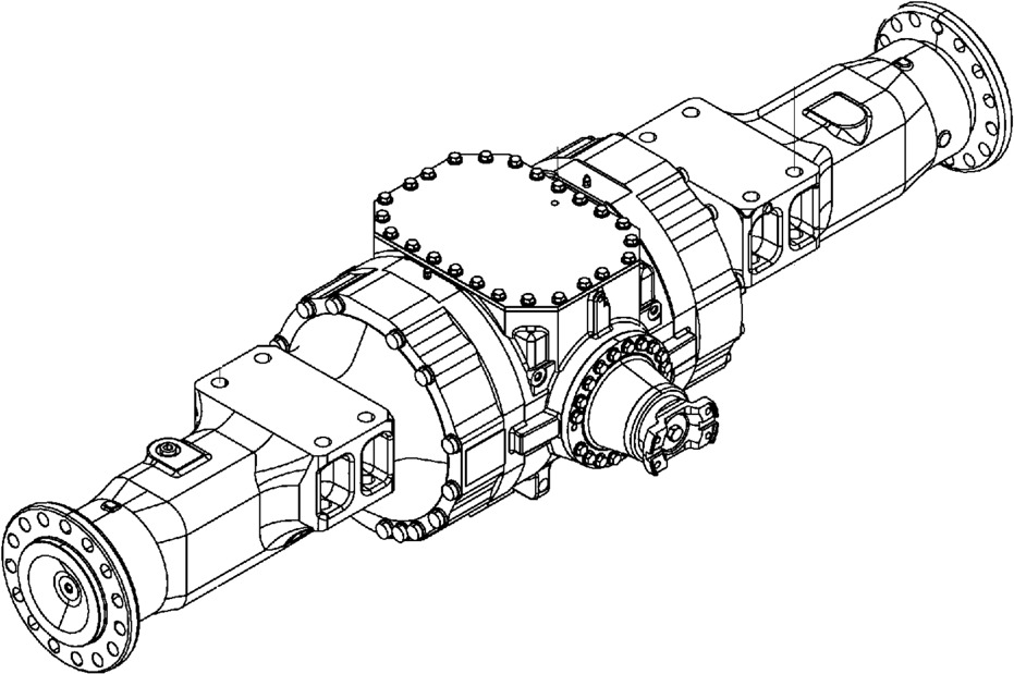 Hitachi 63F-30 - 9292756 - Задняя ось для Строительной техники: фото 1 Hitachi 63F-30 - 9292756 - Задняя ось для Строительной техники: фото 1