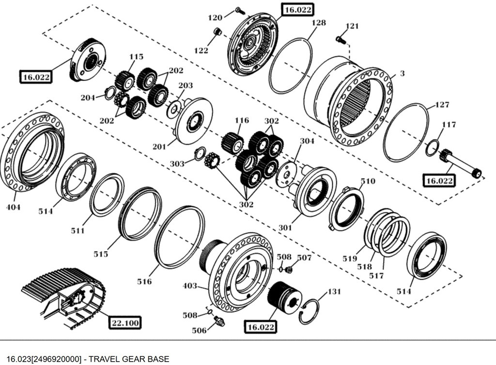 New Holland 2807311 - Бортовой редуктор для Строительной техники: фото 1 New Holland 2807311 - Бортовой редуктор для Строительной техники: фото 1